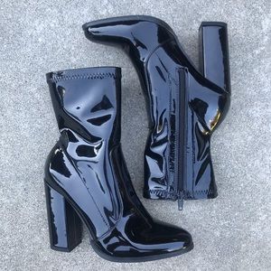 Faux Leather Boots